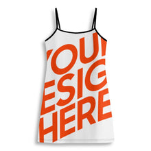 Lade das Bild in den Galerie-Viewer, Multi-Image-Druck Damen / Frauen Sportliches Freizeitkleid Sommer-Kleid Mode-Kleid NZ049 mit Fotos Muster Text Logo selbst gestalten und bedrucken
