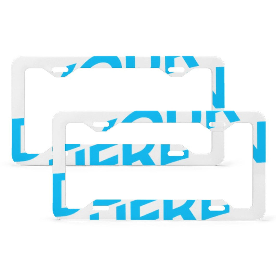 Kennzeichenhalter / Auto Nummernschild Halterung / Kennzeichenrahmen mit Vier flache Löcher ( ein Paar ) mit Foto selbst gestalten und bedrucken