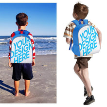 Lade das Bild in den Galerie-Viewer, 13 Zoll Schulrucksack Schultasche Rucksack Schule Mädchen Jungen Teenager mit Fotos Muster Text Logo selbst gestalten und bedrucken
