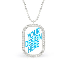 Lade das Bild in den Galerie-Viewer, Halskette Diamantkette mit Anhänger selbst gestalten und bedrucken
