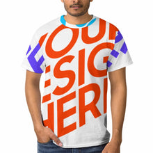 Lade das Bild in den Galerie-Viewer, Unisex Multi-Image-Druck Voll Druck Kurzarmshirt TSHIRT T-Shirt mit Fotos Muster Text Logo selbst gestalten und bedrucken
