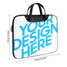 Lade das Bild in den Galerie-Viewer, Laptoptasche Notebooktasche Businesstasche aus Leder mit Foto Design Motiv Text selbst gestalten und bedrucken
