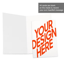 Lade das Bild in den Galerie-Viewer, Vertikale Version Grußkarte Fotokarte Postkarte mit Fotos Muster Text Logo selbst gestalten und bedrucken

