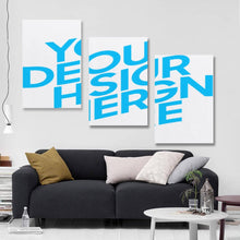 Lade das Bild in den Galerie-Viewer, 3 Panel hängende Poster vertikal 2:3 / Leinwandbild 3-teilig / Wandbilder Leinwand Malerei 3 Panel mit Foto selbst gestalten und bedrucken
