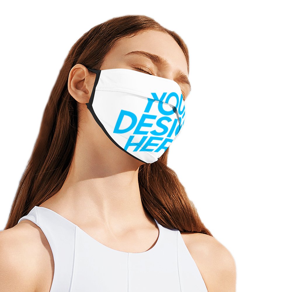 Atmungsaktive Maske KZ08 Gesichtsmaske Ohne Filter selbst gestalten und bedrucken
