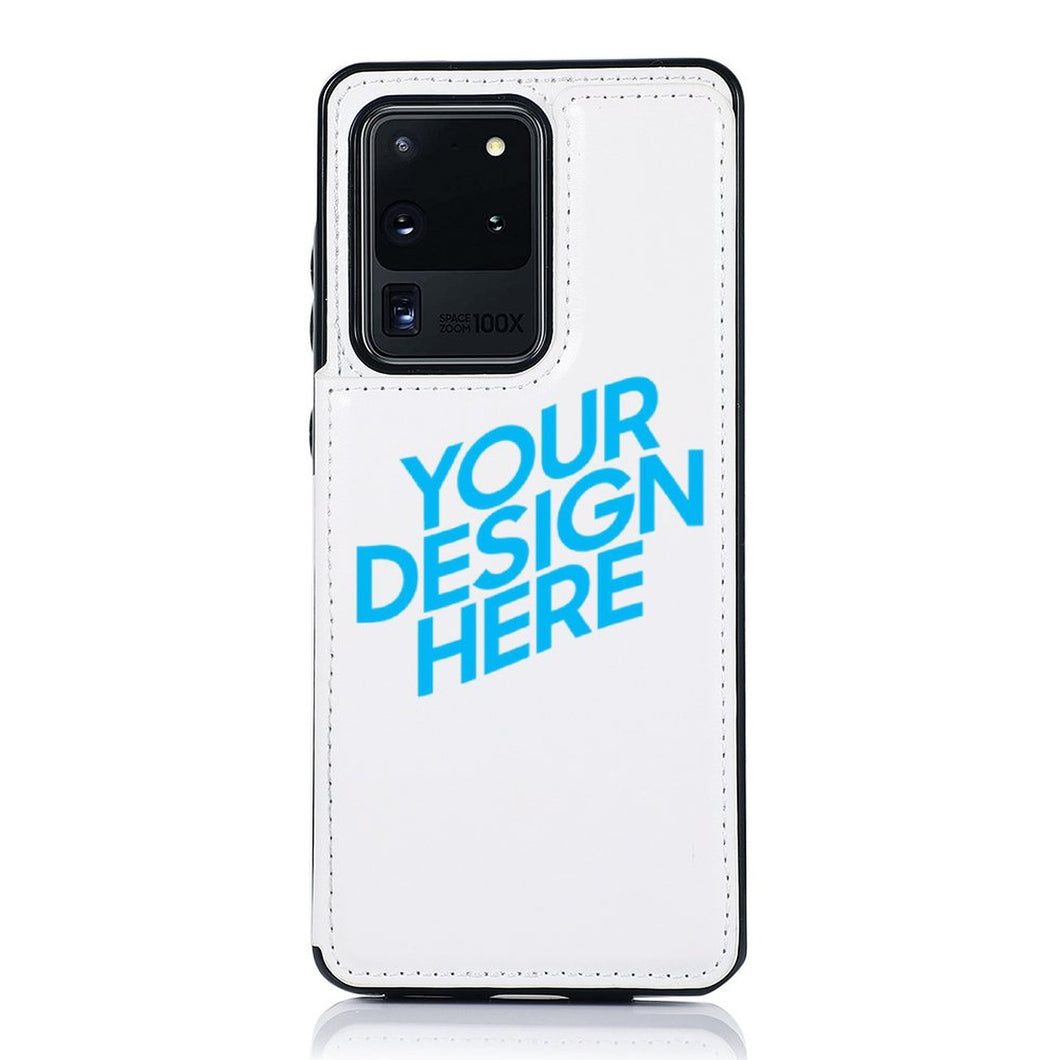TPU Leder Flip Handyhülle Samsung S20 Ultra mit Foto selbst gestalten und bedrucken
