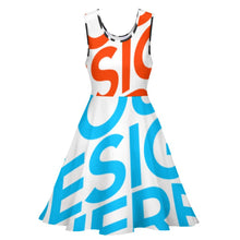 Lade das Bild in den Galerie-Viewer, Multi-Image-Druck Damen / Frauen ärmelloses Abendkleid Cocktailkleid TQ Kleid mit Bodyforming-Effekt mit Fotos Muster Text Logo selbst gestalten und bedrucken
