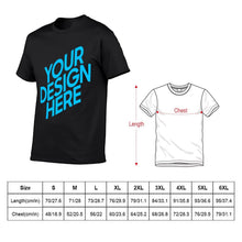 Lade das Bild in den Galerie-Viewer, Kurzarm T-Shirt 100% Baumwolle mit Rundausschnitt - Herren / Männer - selbst gestalten und bedrucken mit Ihren Fotos/Bildern oder Text
