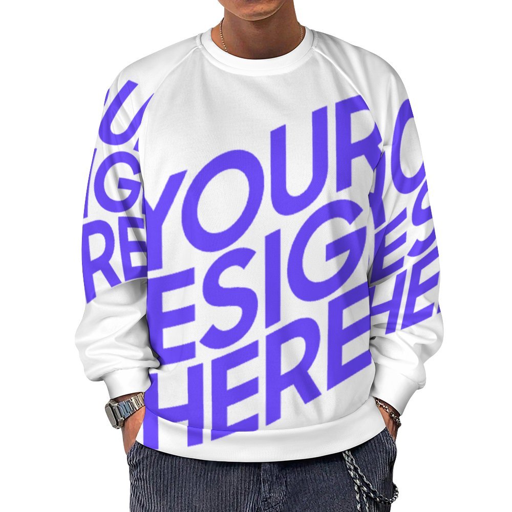 Einzelbild-Design Herren / Männer Pullover Sweatshirt A27H mit Foto Design Motiv Text selbst gestalten und bedrucken