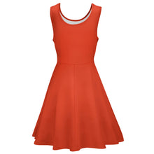 Lade das Bild in den Galerie-Viewer, Runder Kragen, ohne Ärmel, Kurzes und casuales Kleid für Damen Frauen mit Ihrem eigenen Design Logo oder Foto selbst gestalten und bedrucken
