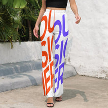 Lade das Bild in den Galerie-Viewer, Multi-Image-Druck Damen / Frauen Voll Druck Jerseyhose Schlaghose Stretchhose LP mit Fotos Muster Text Logo selbst gestalten und bedrucken
