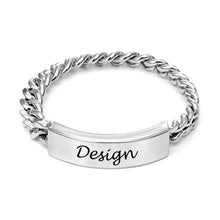 Lade das Bild in den Galerie-Viewer, Personalisierter Kupfer Name Chain Ring J0008 mit Namen Gravur selbst gestalten
