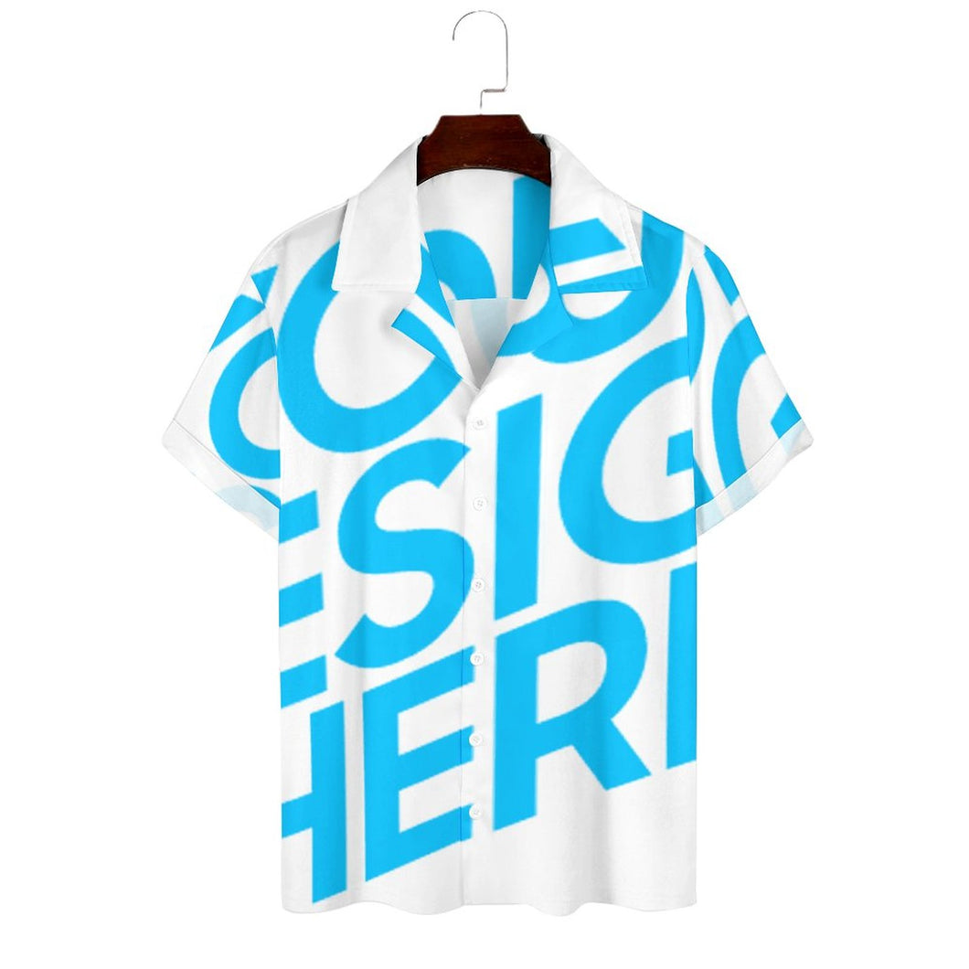 Einzelbild-Design Herren / Männer Kurzarm Hemd mit kubanischem Kragen AY006 mit Foto Design Motiv Text selbst gestalten und bedrucken