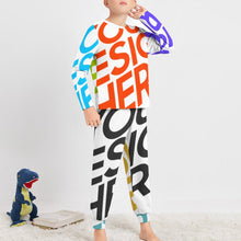 Lade das Bild in den Galerie-Viewer, Multi-Image-Druck Voll Druck Pyjama Kinder Jung JTZ (Packung, 2 tlg) in langer Form mit Fotos Muster Text Logo selbst gestalten und bedrucken
