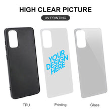 Lade das Bild in den Galerie-Viewer, TPU Glas Handyhülle Samsung S20 / S20 Plus / S20 Ultra mit Foto selbst gestalten und bedrucken
