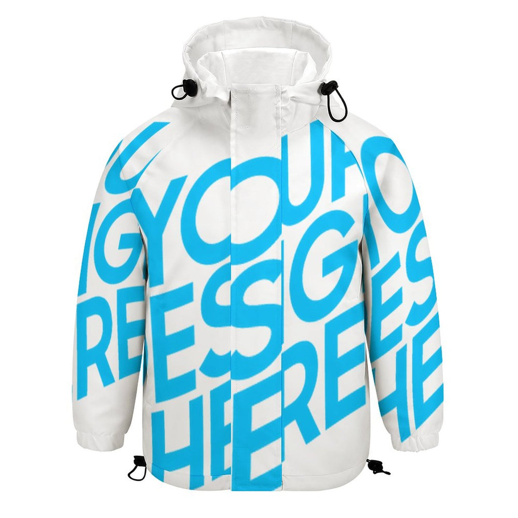 Digitaldruck Jacke Kurzjacke Wendejacke Übergangsjacke mit Klettblende über dem Reißverschluss A541 für Kinder- und Jugendliche Jungen mit Foto Muster Text selbst gestalten und bedrucken