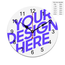 Lade das Bild in den Galerie-Viewer, Einfachheit PVC Wanduhr online selbst gestalten und bedrucken
