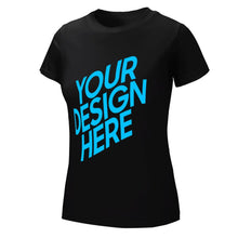 Lade das Bild in den Galerie-Viewer, Kurzarm T-Shirt TSHIRT für Frauen Doppelseitiger Druck selbst gestalten und bedrucken
