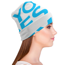 Lade das Bild in den Galerie-Viewer, Beanie Mütze Hut Kopfbedeckungen für Damen Frauen Herren Männer Unisex mit Foto Text selbst gestalten und bedrucken
