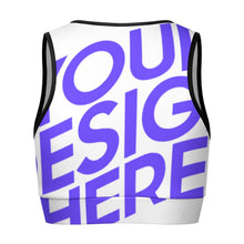 Lade das Bild in den Galerie-Viewer, Einzelbild-Design Damen / Frauen Sport-BH Yoga Crop Top Push Up YJ053 mit Foto Design Motiv Text selbst gestalten und bedrucken
