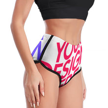 Lade das Bild in den Galerie-Viewer, Multi-Image-Design Damen / Frauen Yoga Gym Short XG002 mit Foto Design Motiv Text selbst gestalten und bedrucken
