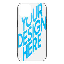 Lade das Bild in den Galerie-Viewer, iPhone 14 Pro Max Handyhülle FULL COVER Displayschutz GLAS hüllenfreundlich mit Fotos Muster Text Logo selbst gestalten und bedrucken
