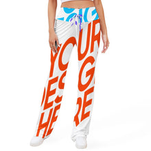 Lade das Bild in den Galerie-Viewer, Multi-Image-Druck Damen / Frauen Gerade geschnittene Yoga Hose zum Schnüren XP mit Fotos Muster Text Logo selbst gestalten und bedrucken
