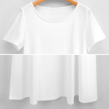 Lade das Bild in den Galerie-Viewer, Multi-Image-Druck Damen / Frauen Große Größen Kurzarm Shirtkleid B523 mit Fotos Muster Text Logo selbst gestalten und bedrucken
