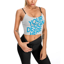 Lade das Bild in den Galerie-Viewer, Sexy Sport Cropped Tank Top YJ007 mit Bauchnabel - Damen / Frauen - selbst gestalten und bedrucken
