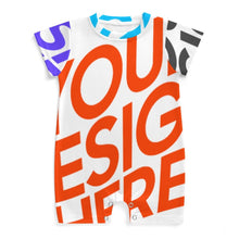 Lade das Bild in den Galerie-Viewer, Multi-Image-Design Sportswear Body Kurzarm für Baby und Neugeborene Jungen &amp; Mädchen mit Foto Design Motiv Text selbst gestalten und bedrucken
