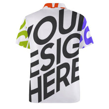 Lade das Bild in den Galerie-Viewer, Multi-Image-Druck Sommer Polo Shirt Tshirt Herren / Männer B612 mit Fotos Muster Text Logo selbst gestalten und bedrucken

