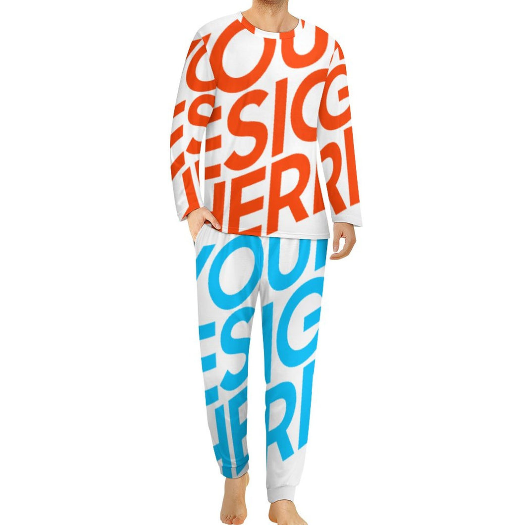 Einzelbilddruck Herren / Männer Schlafanzuge Pyjama ITZ mit Fotos Muster Text Logo selbst gestalten und bedrucken