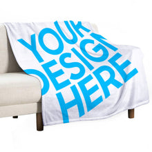 Lade das Bild in den Galerie-Viewer, Einseitiger Druck Anti-Pilling-Flanell Decke Flauschige Decke Tagesdecke Kuscheldecke Handwerk in verschiedene Größen selbst gestalten und bedrucken
