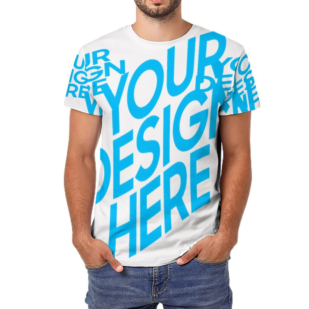 100% Baumwolle T-Shirt TSHIRT Voll Druck für Männer Herren mit Foto Text selbst gestalten und bedrucken