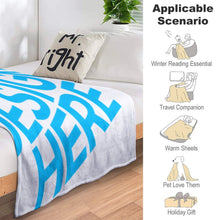 Lade das Bild in den Galerie-Viewer, Kuscheldecke Wohndecke mit Antistatikfunktion als Sofaüberwurf Sofadecke Bettüberwurf Couchdecke mit Foto selbst gestalten und bedrucken (Horizontale Version)
