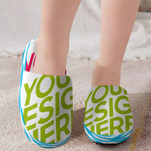 Lade das Bild in den Galerie-Viewer, Voll Druck Kinder Jungen / Mädchen Winter Pantoffel Hausschuhe Slipper mit Foto Design Motiv Text selbst gestalten und bedrucken
