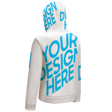 Lade das Bild in den Galerie-Viewer, FULL - ZIP HOODIE Kapuzensweatjacke Sweatjacke mit Reißverschluss und Taschen Voll-Druck BH1 für Damen Frauen mit Foto Muster Text selbst gestalten und bedrucken
