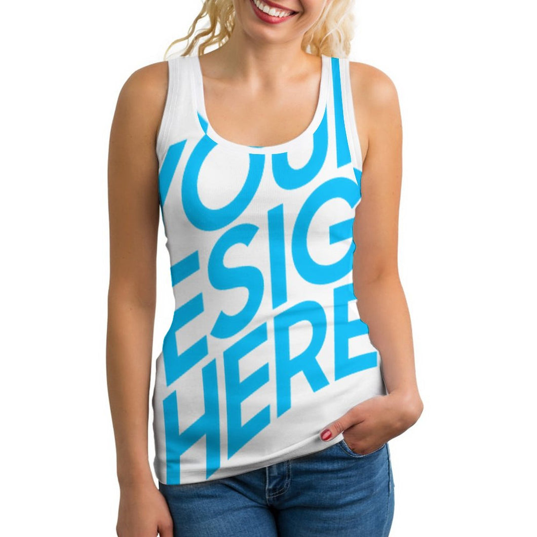 Einzelbilddruck Damen Sport Tank Top SDS010 mit Fotos Muster Text Logo selbst gestalten und bedrucken