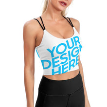 Lade das Bild in den Galerie-Viewer, Elegantes Sexy Yoga Top Slim Studio Bra Damen / Frauen YJ005 selbst gestalten und bedrucken
