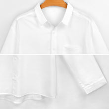 Lade das Bild in den Galerie-Viewer, Langarm Hemd Shirt mit Reverstasche AY007 mit Fotos Muster Text Logo selbst gestalten und bedrucken
