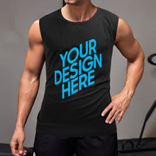 Lade das Bild in den Galerie-Viewer, Einseitiger Frontdruck Herren / Männer Muscle Shirt Tanktop Tank-Shirt mit Fotos Muster Text Logo selbst gestalten und bedrucken
