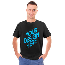 Lade das Bild in den Galerie-Viewer, Vorderseite-Druck Gildan Kurzarm T-Shirt 100% Baumwolle - Herren / Männer - selbst gestalten und bedrucken mit Ihren Fotos/Bildern oder Text
