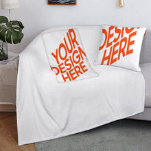 Lade das Bild in den Galerie-Viewer, Hochwertige Kissendecke Flauschige Decke und Kissen (Druckteil Einzelbild) mit Fotos Muster Text selbst gestalten
