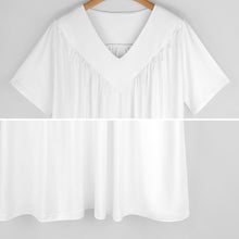 Lade das Bild in den Galerie-Viewer, Multi-Image-Druck Allover Print TShirt BDT Blusenshirt T-Shirt Kuzarm mit einem V- Ausschnitt Damen / Frauen mit Fotos Muster Text Logo selbst gestalten und bedrucken
