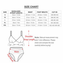 Lade das Bild in den Galerie-Viewer, Multi-Image-Druck Push-Up Triangel Bikini Set mit trendigen Rüschen Damen 2 teilig BK2066 mit Fotos Muster Text Logo selbst gestalten und bedrucken
