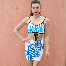 Lade das Bild in den Galerie-Viewer, 2-tgl. Set Jumpsuit Strandkleid Anzüge Y05 für Damen Frauen mit Foto Text selbst gestalten und bedrucken
