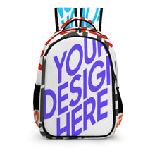 Lade das Bild in den Galerie-Viewer, Multi-Image-Design Taschen Rucksack Schultasche Schulrucksack mit Fotos Muster Text Logo selbst gestalten und bedrucken
