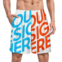 Lade das Bild in den Galerie-Viewer, Multi-Image-Design Herren Männer Schlafhose Kurz Pyjamashorts Mix &amp; Relax LM012 mit Foto Design Motiv Text selbst gestalten und bedrucken
