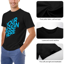 Lade das Bild in den Galerie-Viewer, Doppelseitiger Druck Kurzarm T-Shirt Rundhalsshirt Herren / Männer - selbst gestalten und bedrucken
