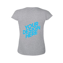 Lade das Bild in den Galerie-Viewer, Yama Kurzarm-T-Shirts TSHIRT für Frauen einseitiger Druck auf der Rückseite selbst gestalten und bedrucken

